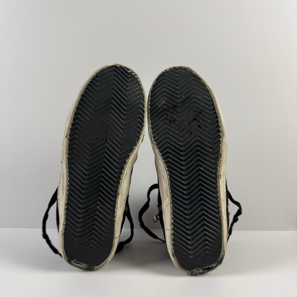 Golden Goose‎ Slide High Top Sneakers Trainers Black Suede Lace Up Sz 37 US 6.5 - Picture 5 of 7